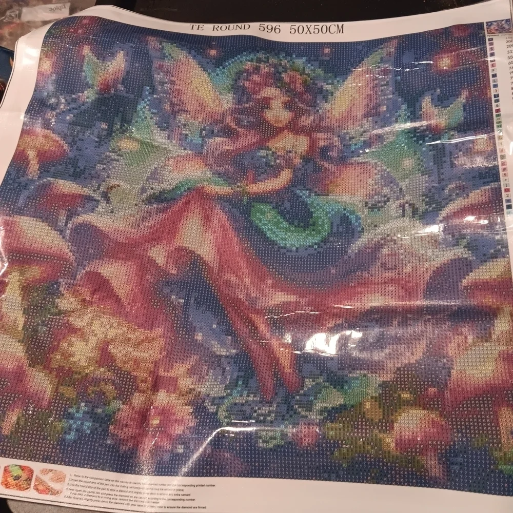 Colorful Fairy Diamond Art Painting Kit 50x50
